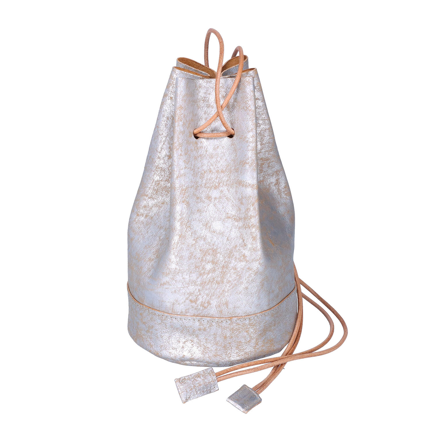 TOKYO LEATHER FACTORY（トウキョウレザーファクトリー）｜ユニセックス 豚革 巾着型 2wayミニバッグ｜日本革市