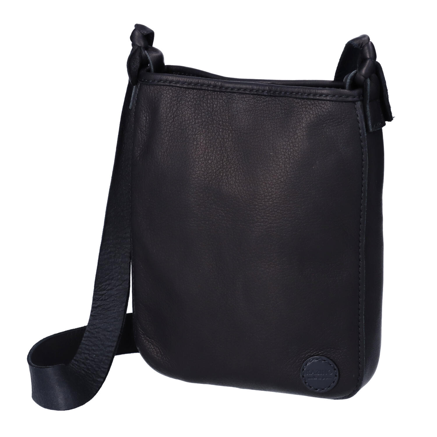 総手縫い 鹿革 縦型 斜めがけミニバッグ | 株式会社 KAZINO leather