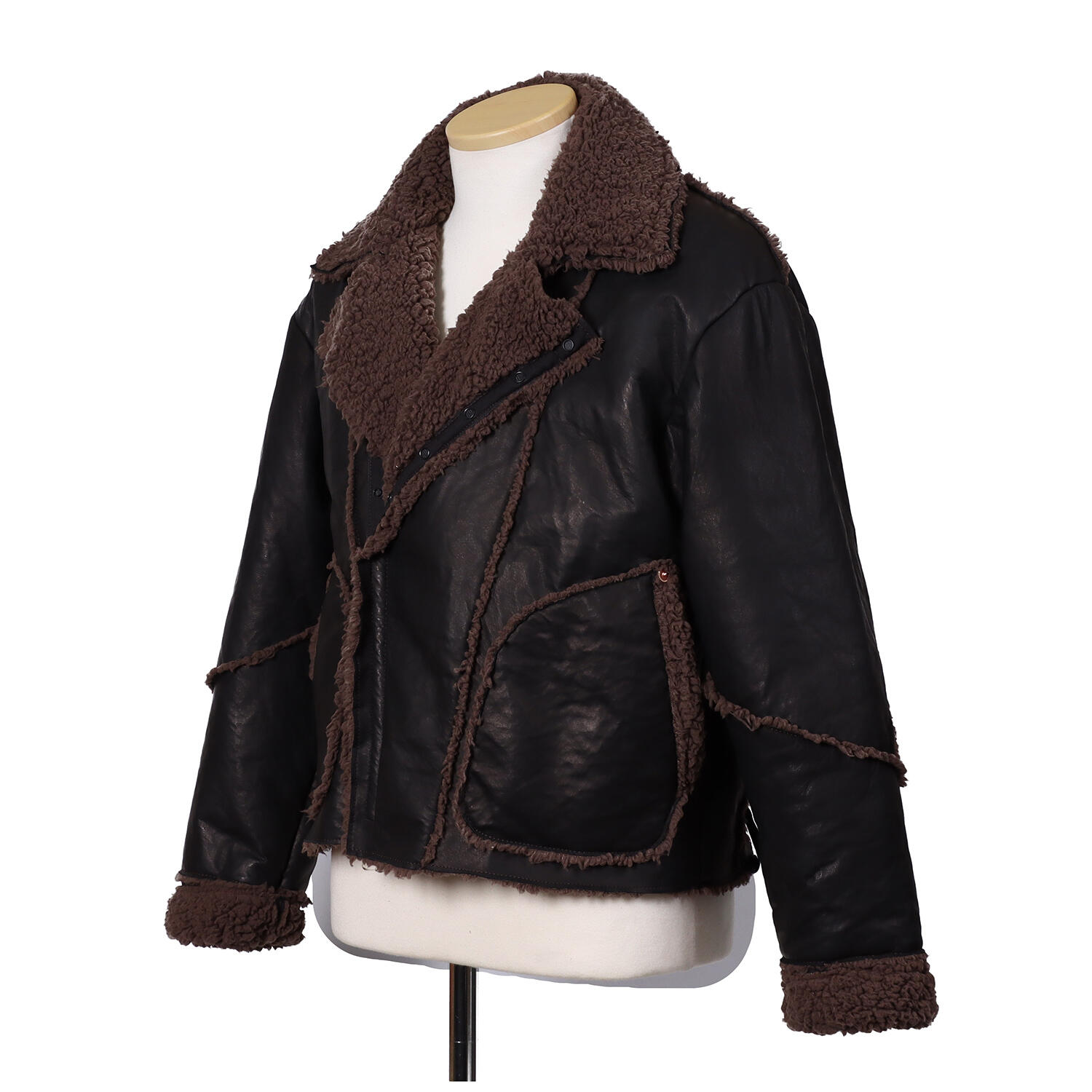 MOQUIP(モキップ)|鹿革 ライダース風 レザーブルゾン アウター|日本革市