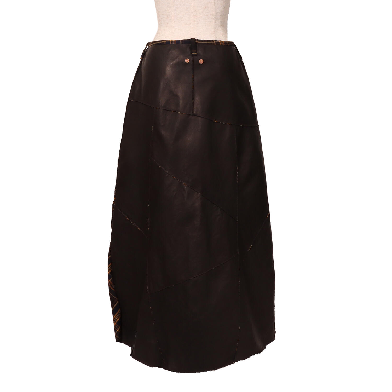 MOQUIP(モキップ)|パッチワーク 鹿革 スカート|日本革市