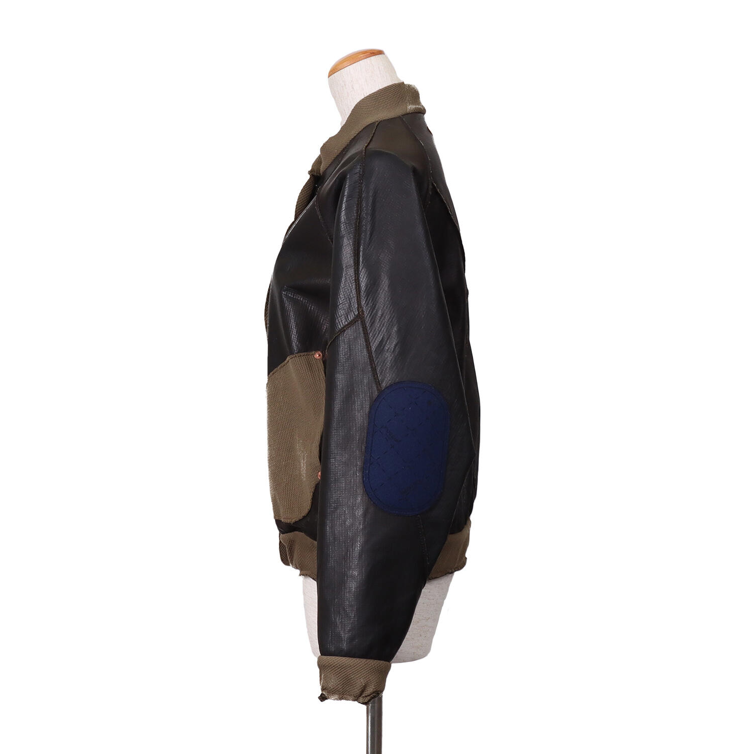 MOQUIP(モキップ)|パッチワーク 鹿革 レザーブルゾン|日本革市