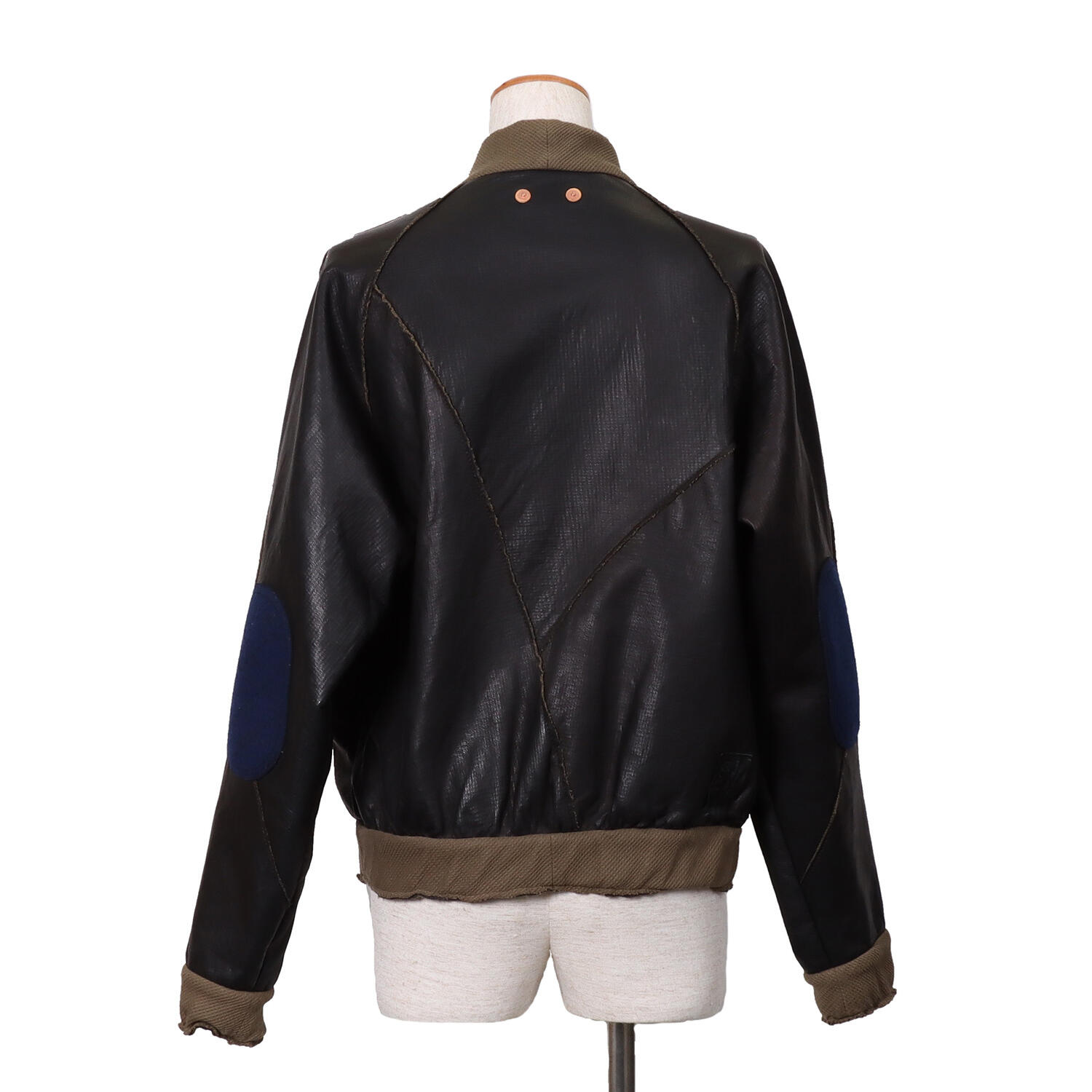 MOQUIP(モキップ)|パッチワーク 鹿革 レザーブルゾン|日本革市