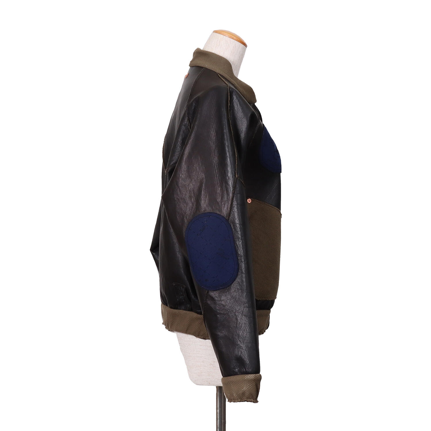 MOQUIP(モキップ)|パッチワーク 鹿革 レザーブルゾン|日本革市