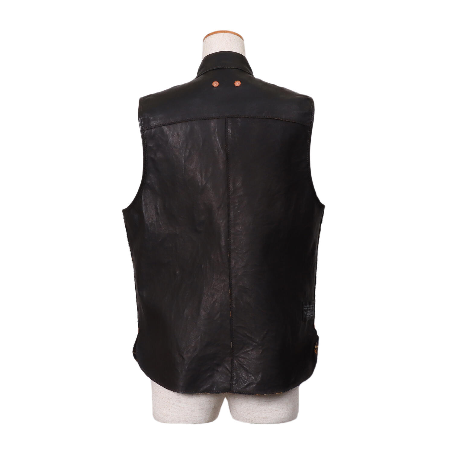 MOQUIP(モキップ)|ディアスキン 切り替え レザーベスト|日本革市