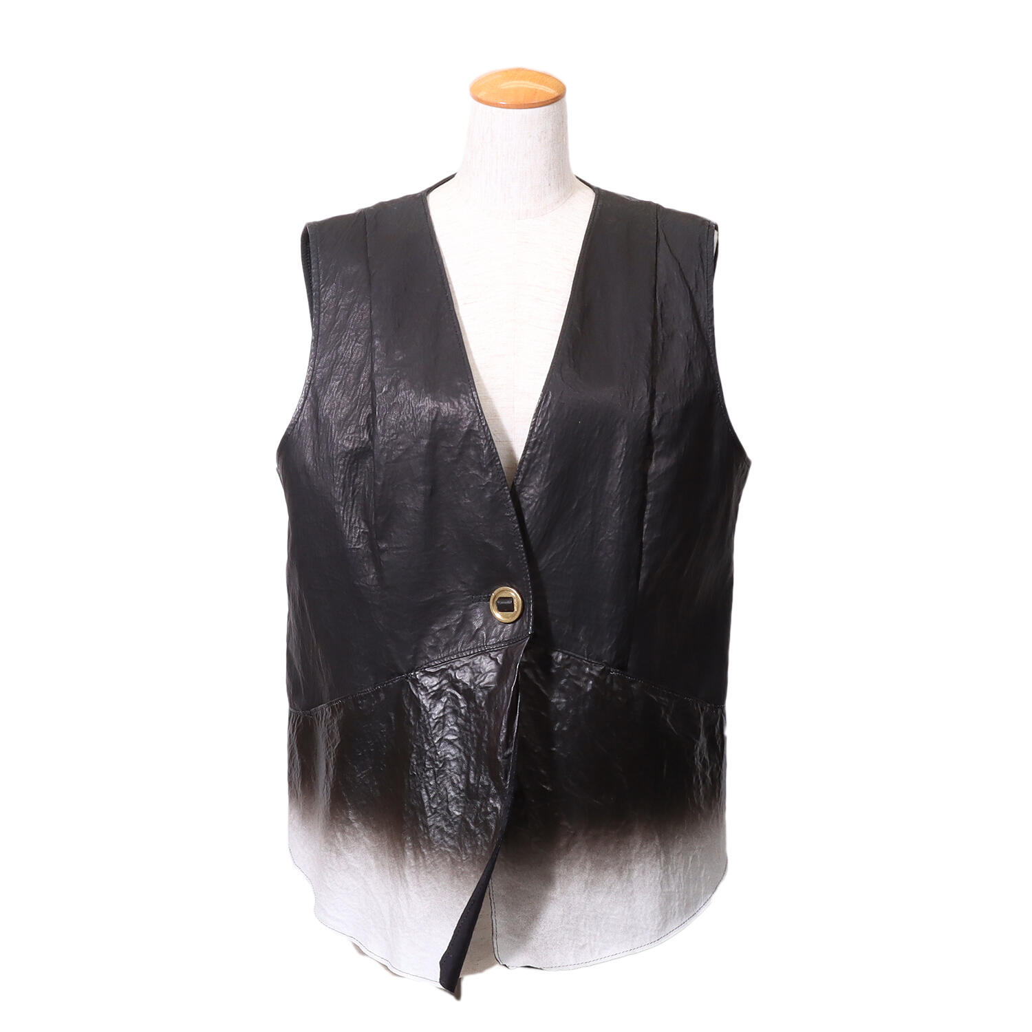 MOQUIP（モキップ）｜ディアスキン 手染め レザーベスト｜日本革市