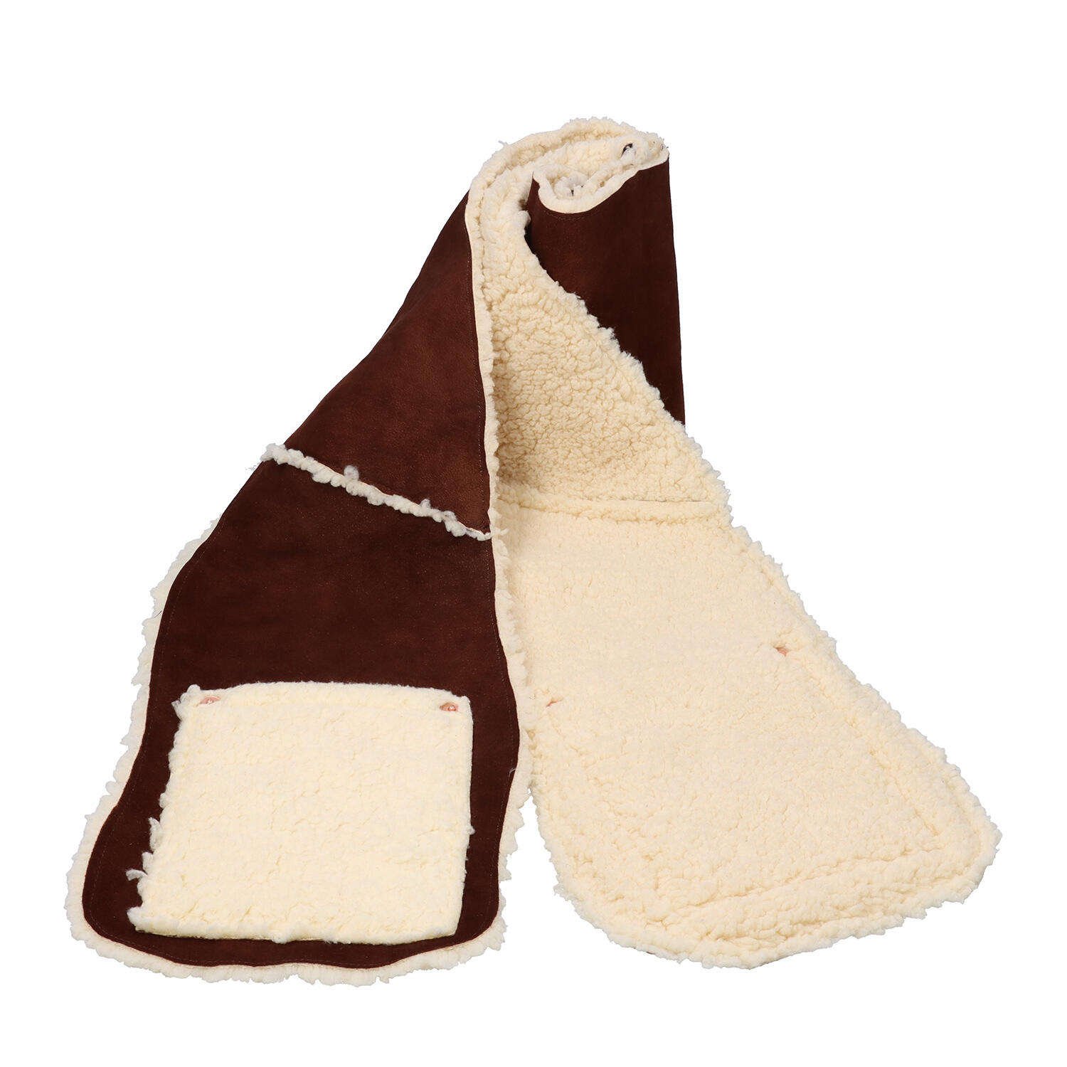 MOQUIP（モキップ）｜ユニセックス 鹿革 ボア レザーマフラー｜日本革市