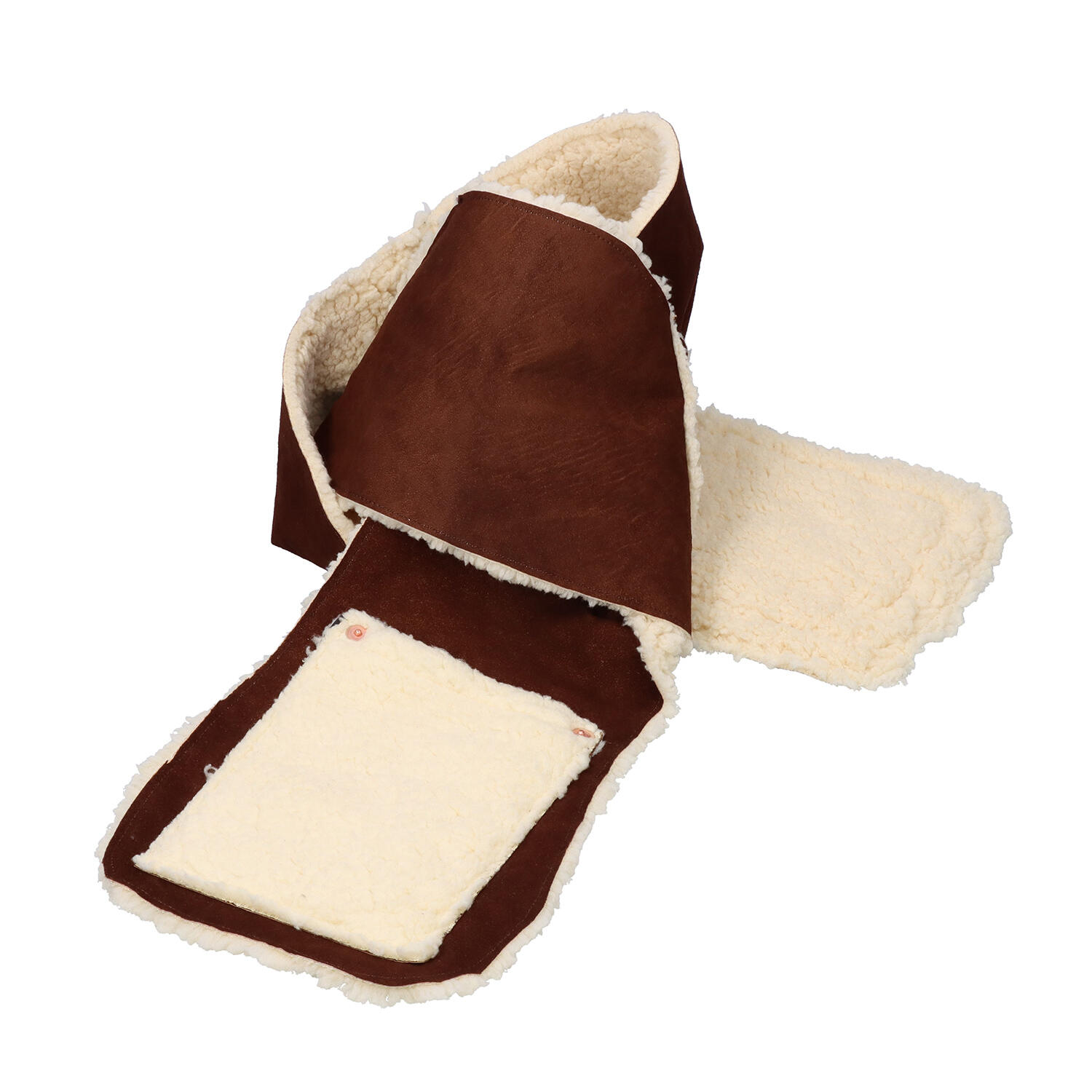 MOQUIP(モキップ)|ユニセックス 鹿革 ボア レザーマフラー|日本革市