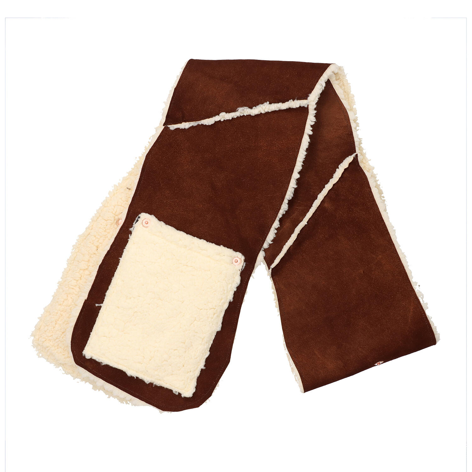 MOQUIP(モキップ)|ユニセックス 鹿革 ボア レザーマフラー|日本革市