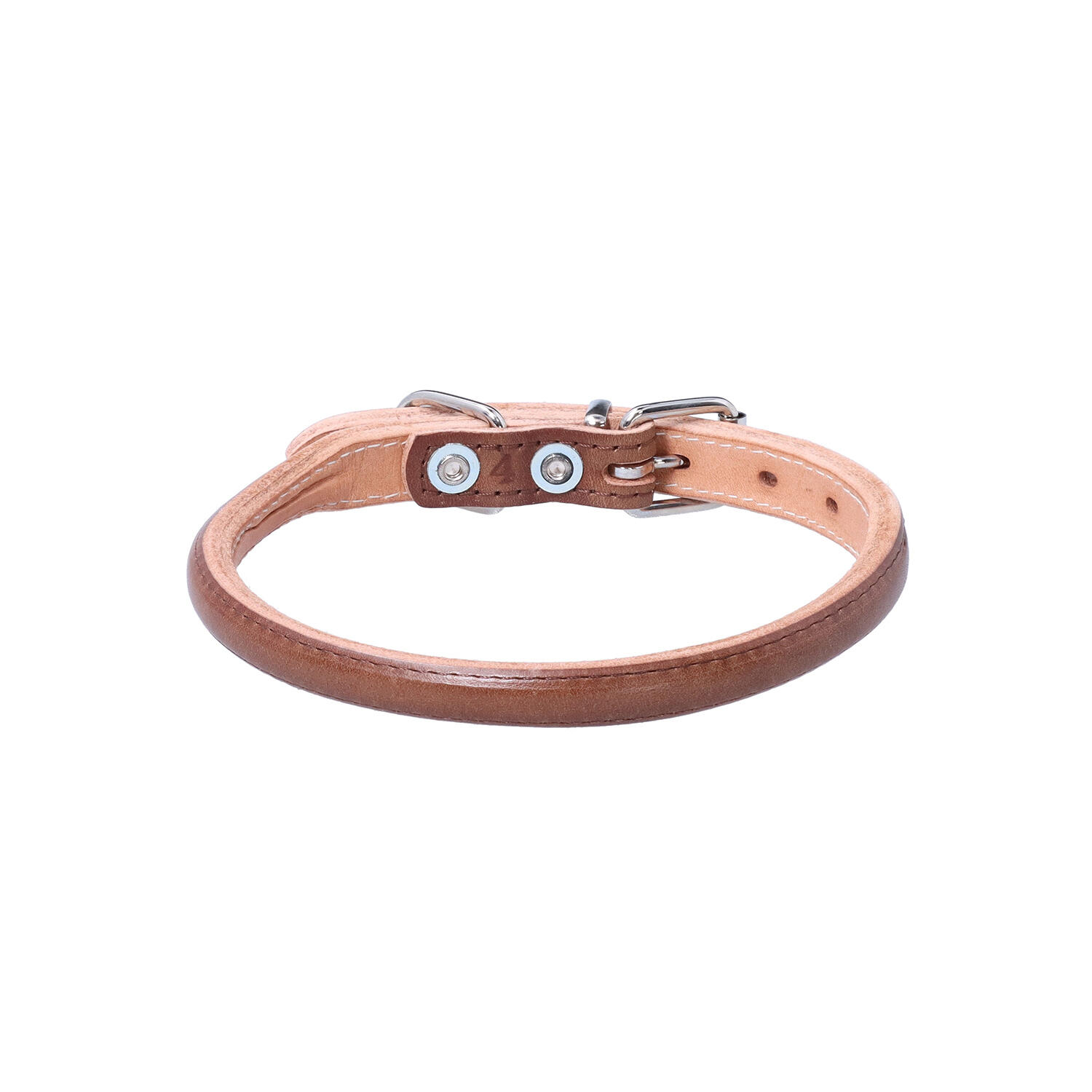 Whose Leather(フーズレザー)|ヌメ革 小型犬用 中型犬用 5号 丸首輪|日本革市