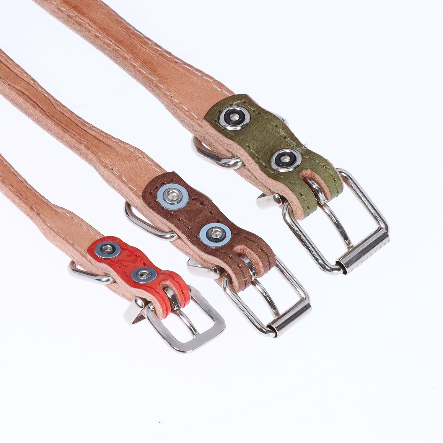 Whose Leather(フーズレザー)|ヌメ革 小型犬用 中型犬用 5号 丸首輪|日本革市