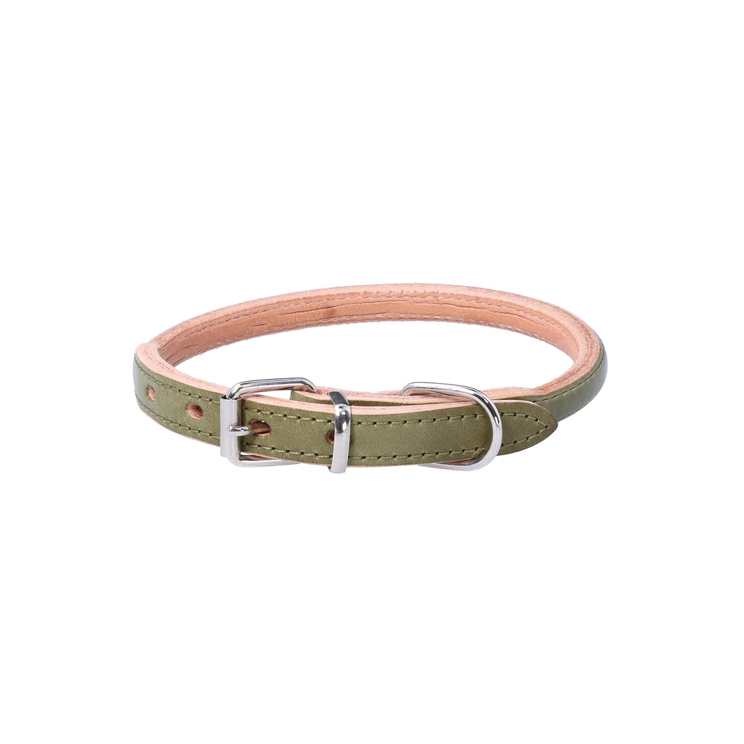 Whose Leather(フーズレザー)|ヌメ革 小型犬用 中型犬用 5号 丸首輪|日本革市