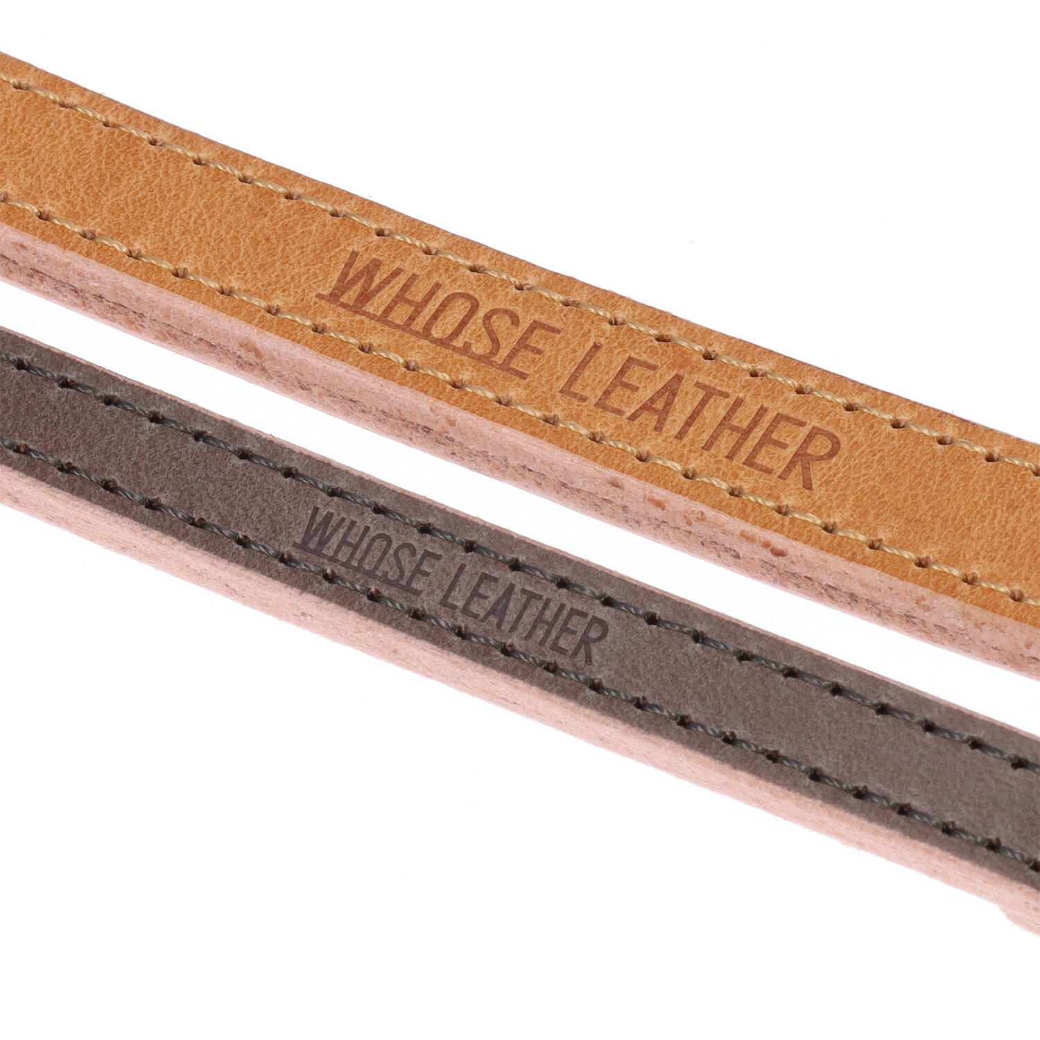 Whose Leather(フーズレザー)|15mm幅 ヌメ革 中型犬用 ドッグリード|日本革市