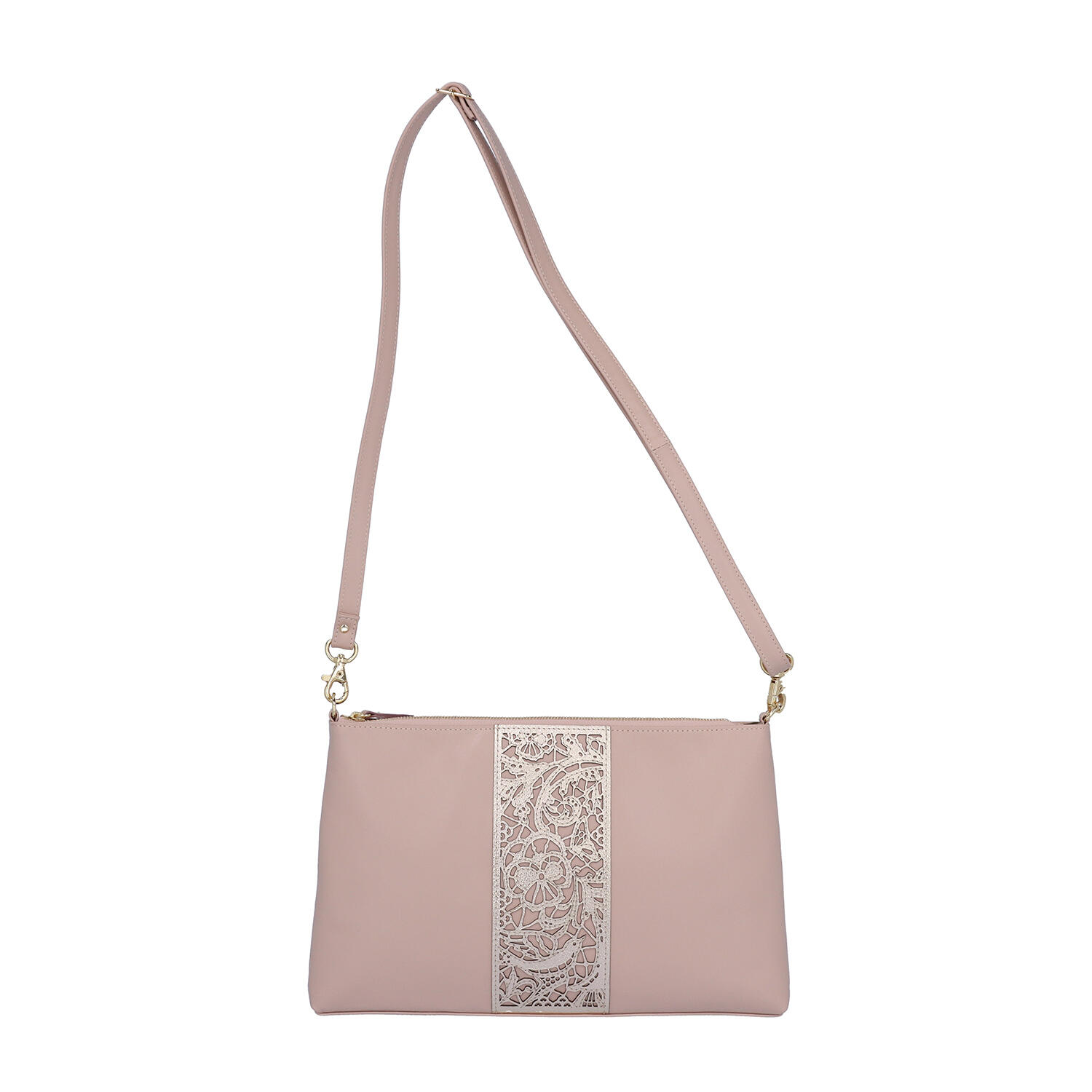 sato-ca(サトカ)|ボタニカル柄 薄マチショルダーバッグ クラッチ|日本革市