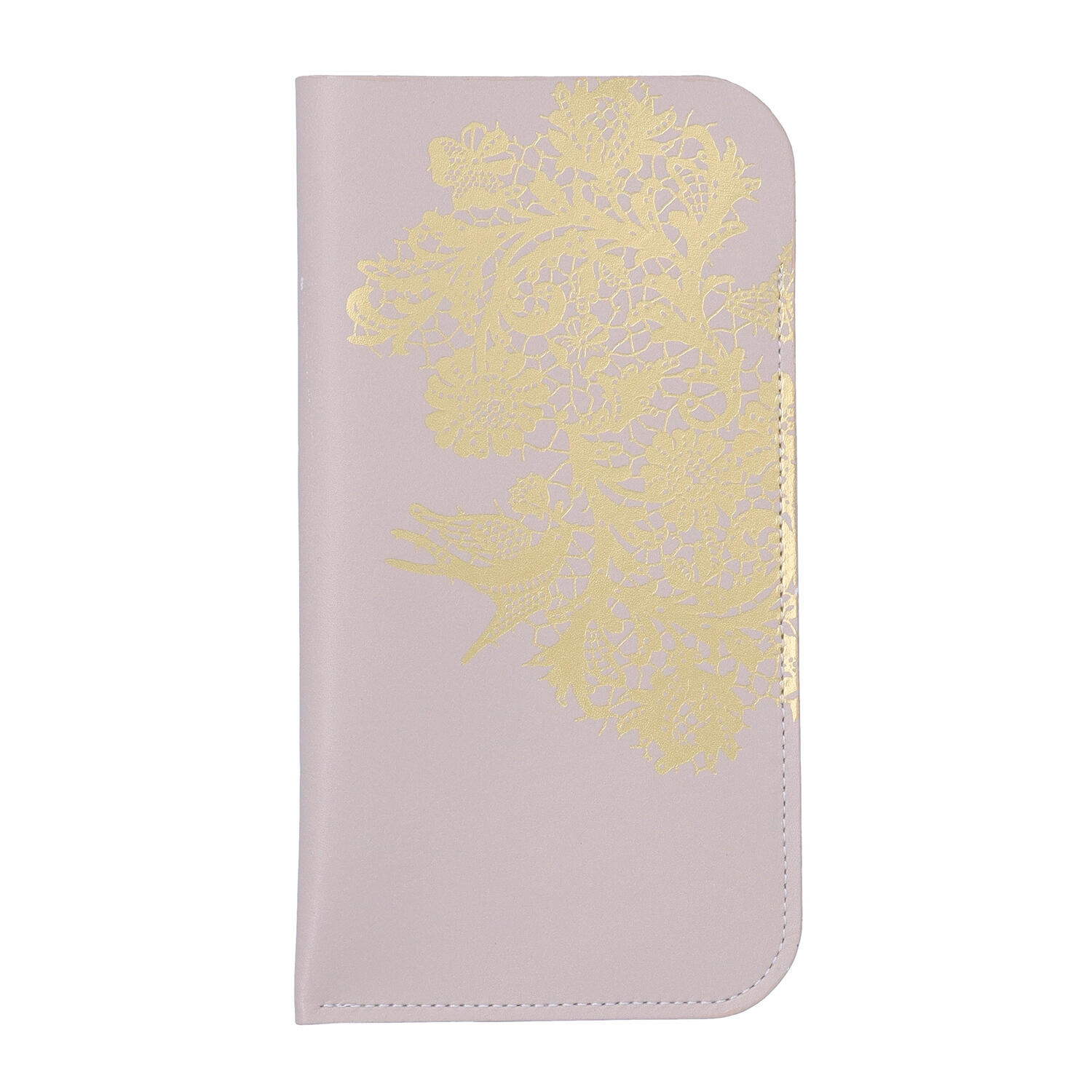 sato-ca(サトカ)|レース柄 箔加工 眼鏡入れ メガネケース|日本革市