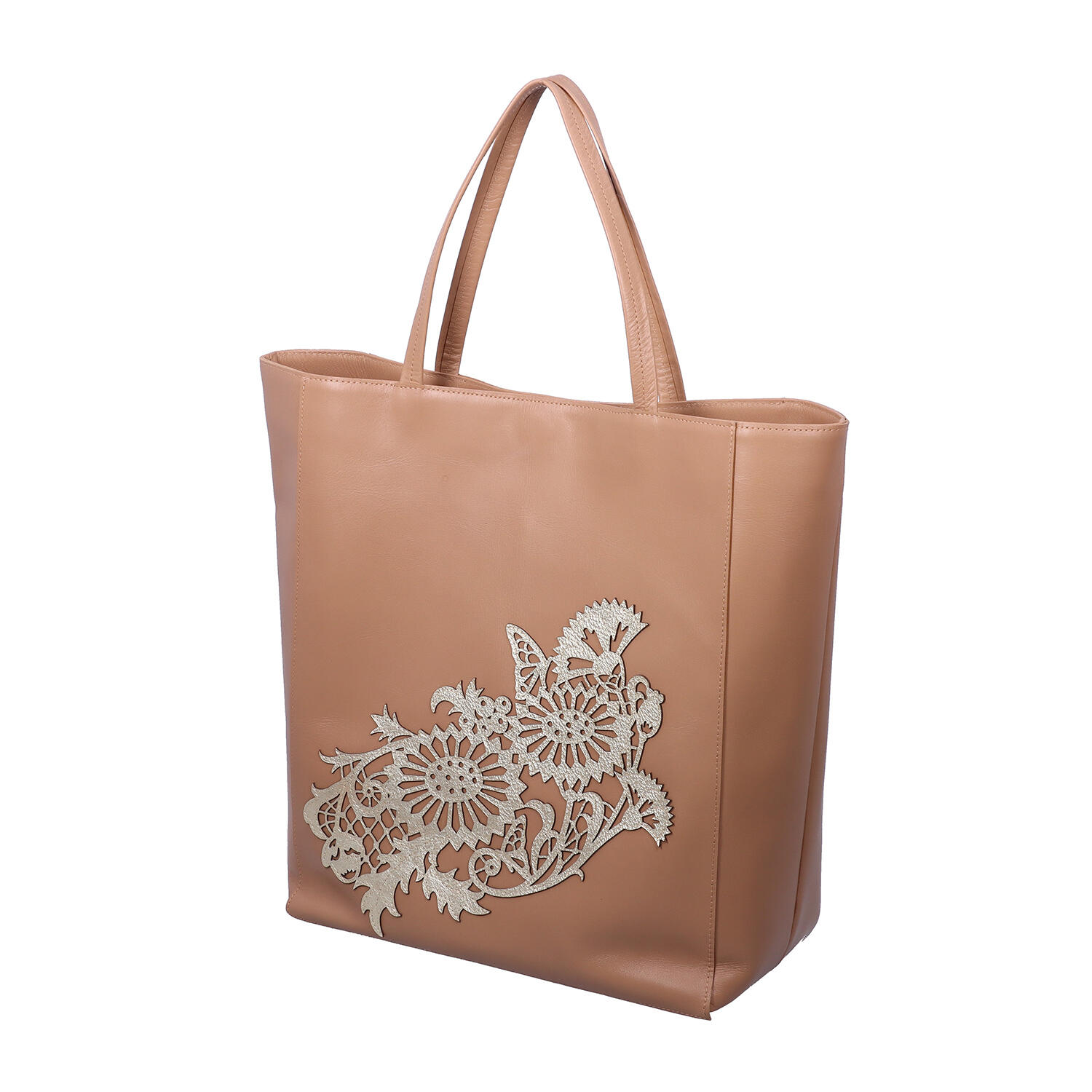 sato-ca(サトカ)|A4 レース調 牛革 レザートートバッグ|日本革市